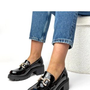 Mokasyny Model Paola 9093 Black - Solea