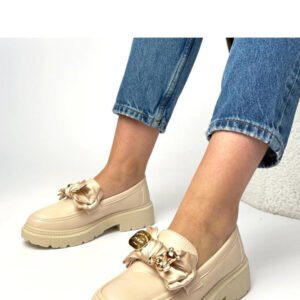 Mokasyny Model Isabella W102 Beige - Solea