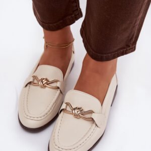 Loafersy Model Rosynne QQ-280 Beige - Step in style