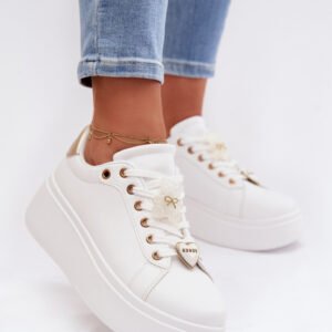Buty Sportowe Model Selorissa 24SP26-4758 White/Gold - Step in style