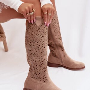 Kozaki Model S.Barski HY61-8023 Beige - Step in style