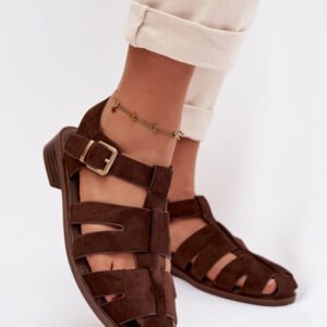 Sandały Model Janessa 3277 Czekolada - Step in style