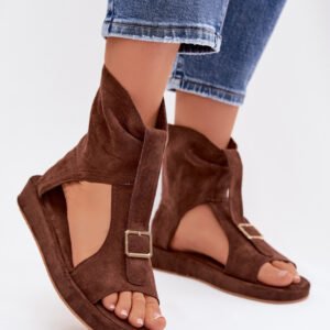Sandały Model Coralya NN624 Czekolada - Step in style