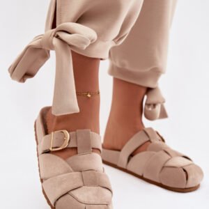 Sandał Klapki Model Ganelle 9771 Beige - Step in style