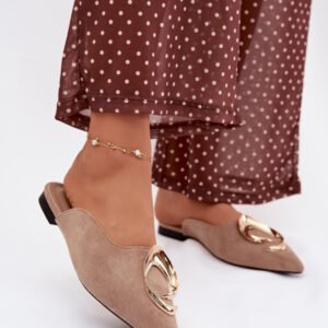 Sandał Klapki Model Galvella P-1490 Dark Beige - Step in style