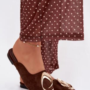 Sandał Klapki Model Galvella P-1490 Czekolada - Step in style