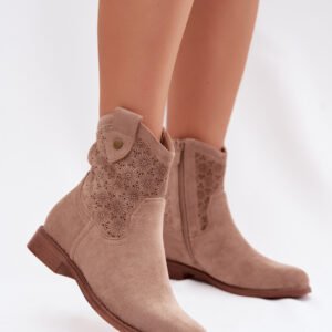 Botki Model S.Barski HY61-8025 Beige - Step in style