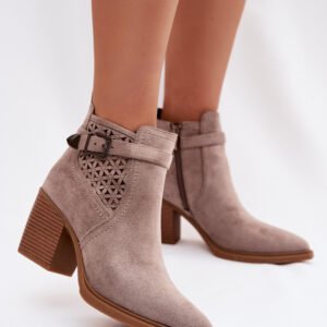Botki Model Deloriah RMR2520-16 Dark Beige - Step in style