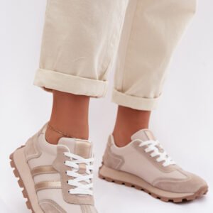 Buty Sportowe Model S.Barski LR61-7097 Dark Beige - Step in style