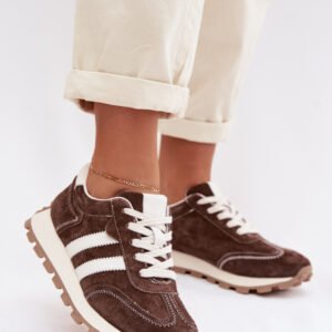Buty Sportowe Model S.Barski LR61-7097 Czekolada - Step in style