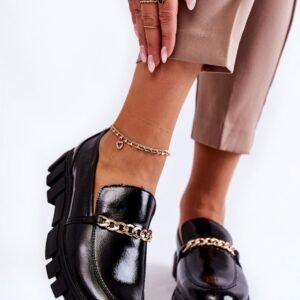 Półbuty Model Anne MK755 Black Lakier - Step in style