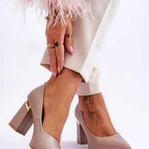 Czółenka Model Lewski 3117 Beige - Step in style