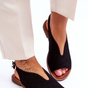 Sandały Model Lewski Shoes 3220/X Black Zamsz - Step in style