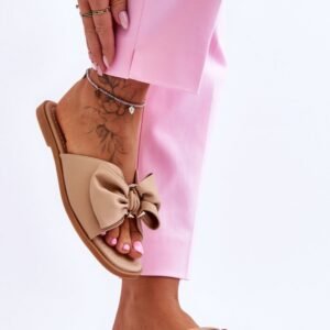 Sandał Klapki Model Becky 23SD35-5479 Beige - Step in style