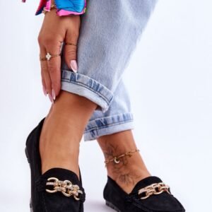 Mokasyny Model Sorento JU053 Black - Step in style