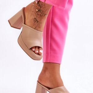 Sandał Klapki Model Livesa M051 Beieg - Step in style