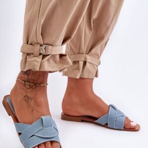 Sandał Klapki Model Aversa W-112 Light Blue - Step in style