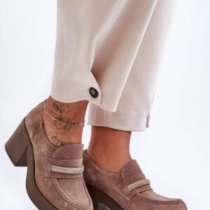 Półbuty Model Gelanor 20157 Beige Zamsz - Step in style