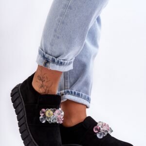 Buty Sportowe Model Desire NB615 Black Zamsz - Step in style